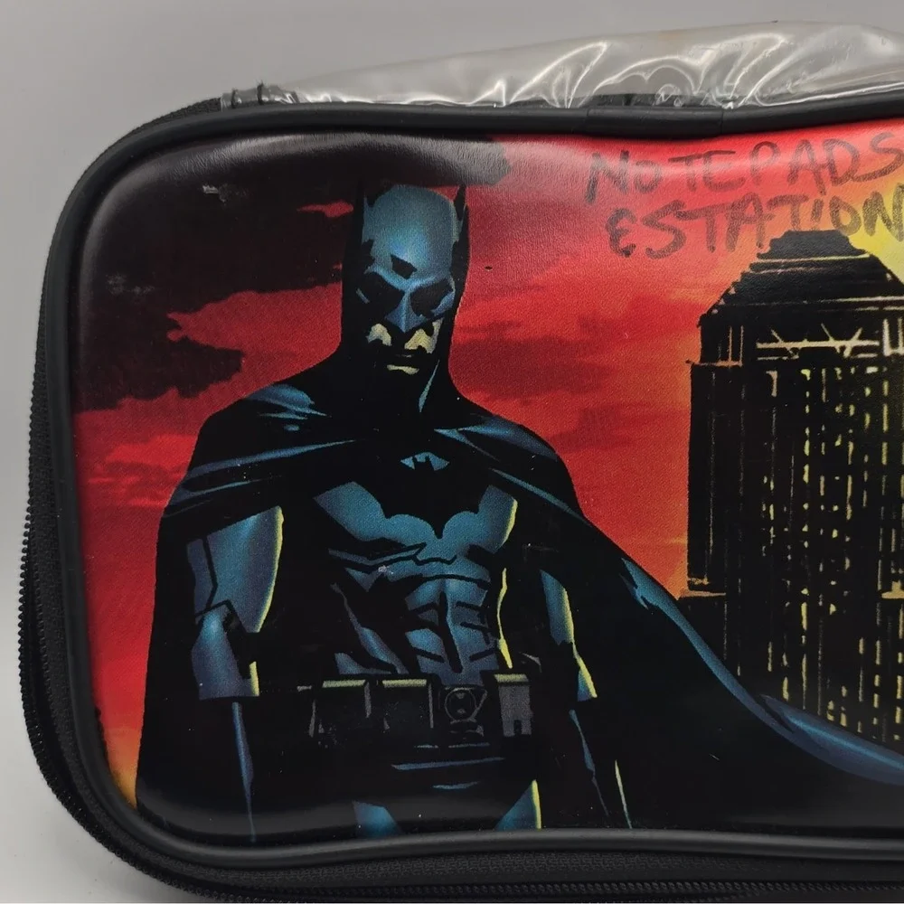 SpaceMaker Batman Hard Zippered Pen & Pencil Case Black/Red/Yellow Plastic